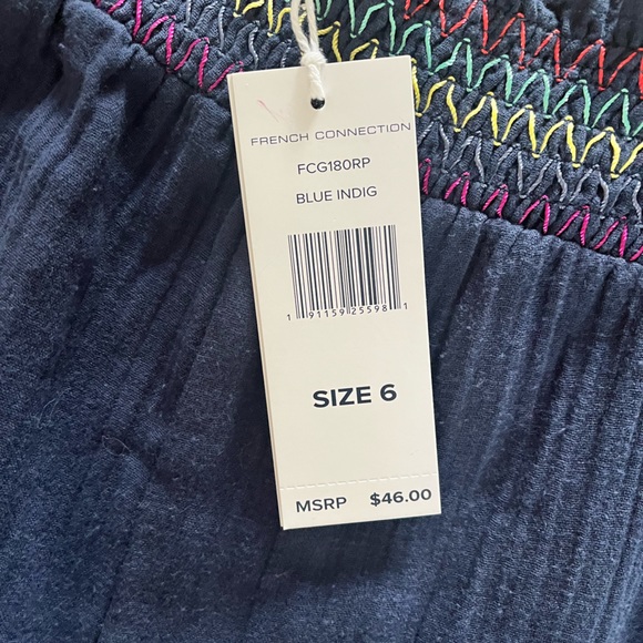 French Connection NWT blue gauze romper 5-6T - Picture 4 of 5